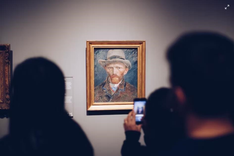 Abbild von van Gogh in Museum
