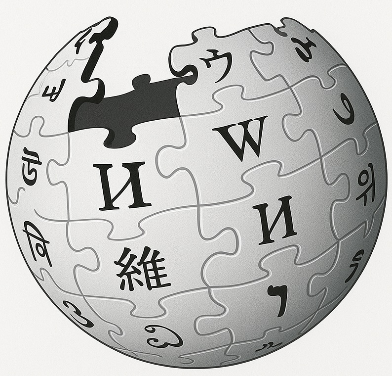 Puzzle Globus im Wikipedia-Stil